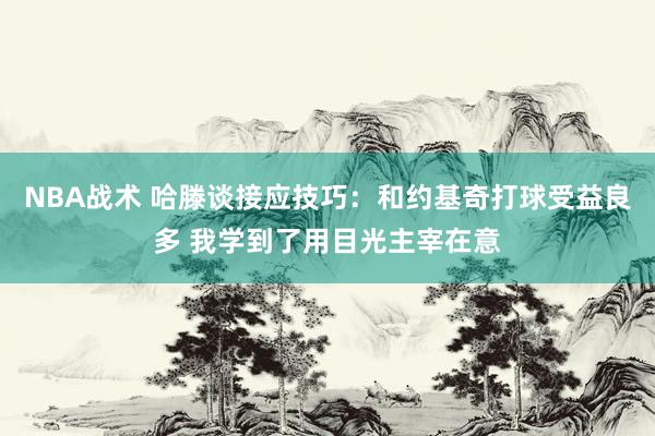 NBA战术 哈滕谈接应技巧：和约基奇打球受益良多 我学到了用目光主宰在意