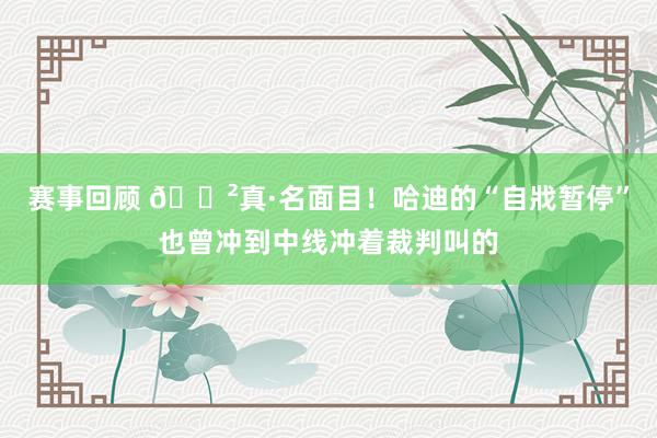 赛事回顾 😲真·名面目！哈迪的“自戕暂停”也曾冲到中线冲着裁判叫的